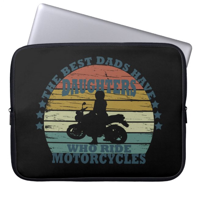 Capa Para Notebook motocicleta da melhor filha de pais (Frente)
