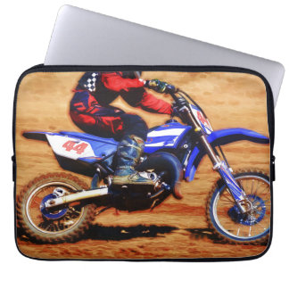 Capa Para Notebook Motocross Dirt-Bike Champion Racer
