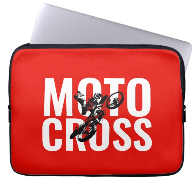 Capa Para Notebook Motocross Motorcycle Sport Pop Art (Frente)