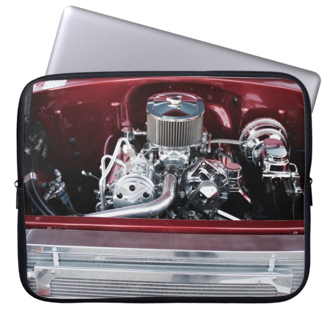 Capa Para Notebook Motor de Carro Clássico (Frente)