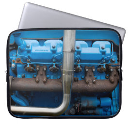 Capa Para Notebook Motor de trator azul