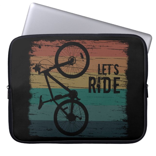 Capa Para Notebook MTB Downhill - Ciclismo de Montanha Vintage (Frente)