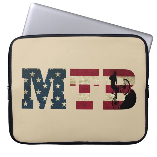 Capa Para Notebook mtb usa american distressed us flag (Frente)