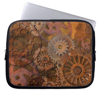 Capa Para Notebook Mudança de engrenagens - Ursos e Cogs Steampunk