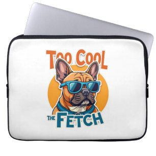 Capa Para Notebook Muito Legal para Buscar Bulldog Francês Óculos de 