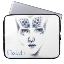 Capa Para Notebook Mulher Alienigena Bonita Miss Universo Arte Origin