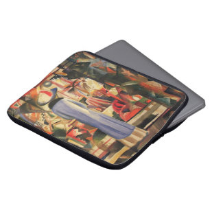 Capa Para Notebook Mulher Diante de uma Vitrine por August Macke
