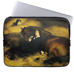 Capa Para Notebook Mulher e Cavalo