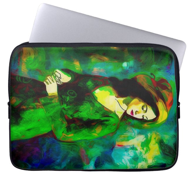 Capa Para Notebook Mulher em Chapéu (Frente)