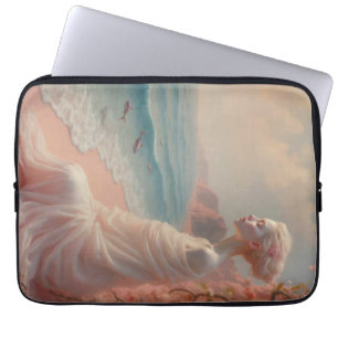 Capa Para Notebook Mulher etérea na praia de Dreamy