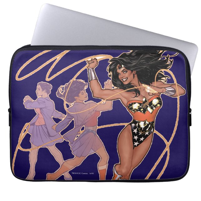Capa Para Notebook Mulher Maravilha Diana Prince Transformação (Frente)