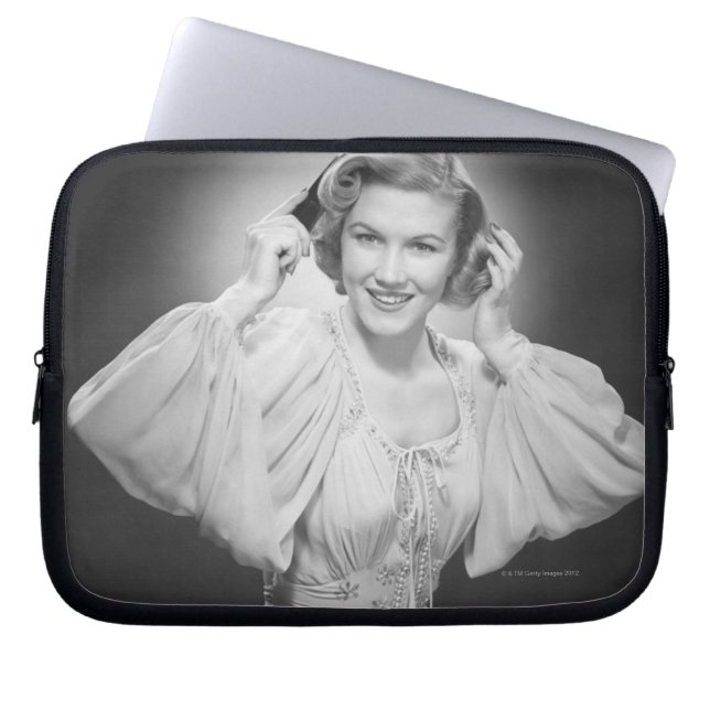 Capa Para Notebook Mulher no vestido 2 (Frente)
