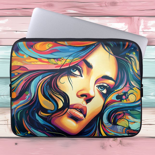 Capa Para Notebook Mulher Pop Art (Criador carregado)