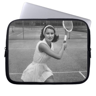 Capa Para Notebook Mulher que joga o tênis