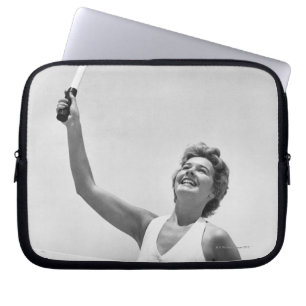 Capa Para Notebook Mulher que joga o tênis 2
