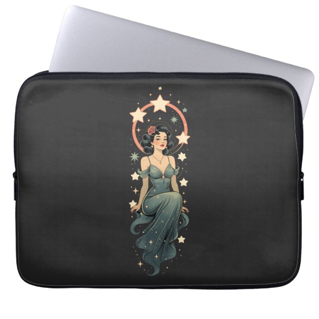 CAPA PARA NOTEBOOK MULHER RETRÔ (Frente)