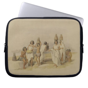 Capa Para Notebook Mulheres de Nubian em Kortie no Nile, de "Egipto