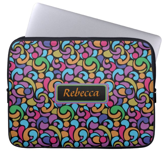 Capa Para Notebook Multi teste padrão brilhante personalizado da (Frente)