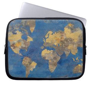 Capa Para Notebook Mundo dourado