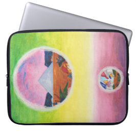 Capa Para Notebook Mundos de Sonhos de Pirâmide de Dimensões de Water