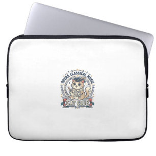 Capa Para Notebook Música Clássica Ópera Gato Gato Fofo Camiseta Desi