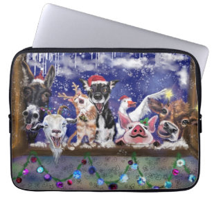 Capa Para Notebook Música de Natal - Festa Animal