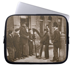 Capa Para Notebook Músicos italianos da rua, 'da vida de rua em Lon