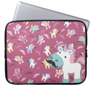 Capa Para Notebook Mustachio Unicornio