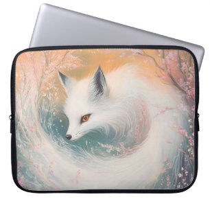 Capa Para Notebook Mystic Bloom Primavera Fox Watercolor