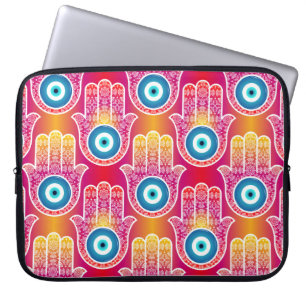 Capa Para Notebook Mystic hamsa: design de ornamentado sem soldadura