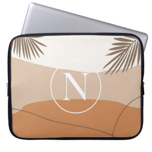 Capa Para Notebook N - Monograma inicial - Letra N Design abstrato