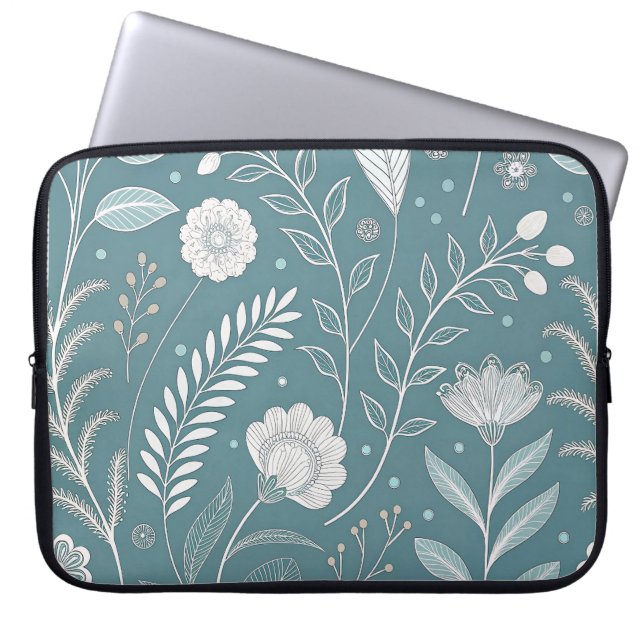 Capa Para Notebook Na moda de 15 Polegadas com Abstrato Floral (Frente)