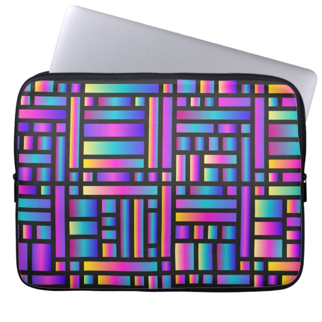 Capa Para Notebook Na moda moderno-padrão - moda Geométrica Tartan (Frente)