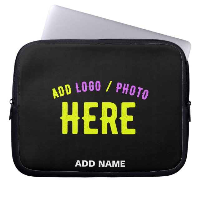 CAPA PARA NOTEBOOK NA MODA MODERNO PERSONALIZÁVEL NEGRO VERIFICADO CO (Frente)
