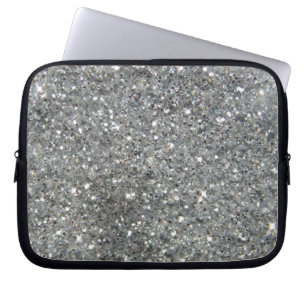Capa Para Notebook Na moda Silver Glitter Impressão Glitz