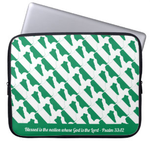 Capa Para Notebook Naija NIGERIA FLAG - Laptop de script personalizad