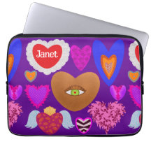 Namorados de vários corações coloridos