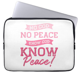 Capa Para Notebook Não Deus, Não Há Paz, Conhece Deus, Conhece A Paz