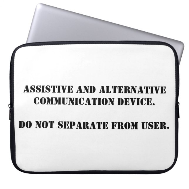 Capa Para Notebook Não Leve Embora AAC simples (Frente)