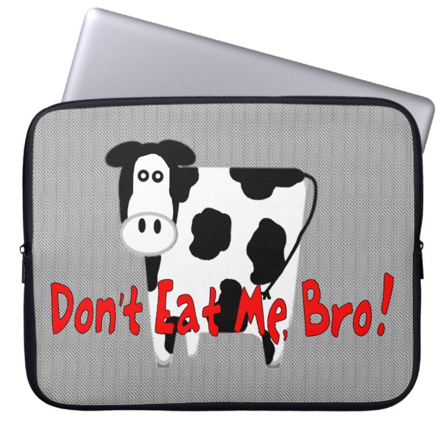 Capa Para Notebook Não me coma, Bro! (Frente)