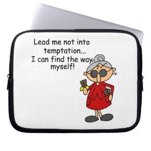 Capa Para Notebook Não Me Leve Ao Humor De Tentação