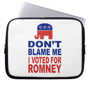 Capa Para Notebook Não me responsabilize que eu votei para Romney