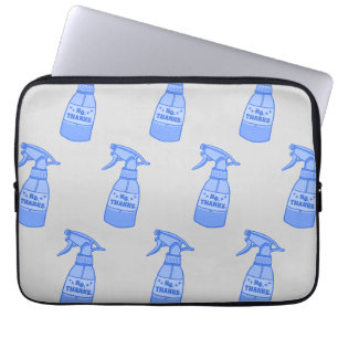 Capa Para Notebook Não, Obrigado. Humor Sassy de Garrafa de Spray