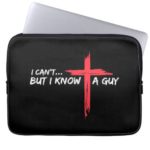 Capa Para Notebook Não posso, mas conheço uma Cara Jesus cruzando Chr