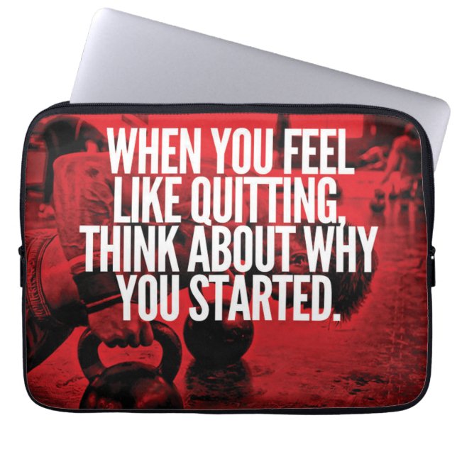 Capa Para Notebook Não Sair - Motivação do Workout (Frente)