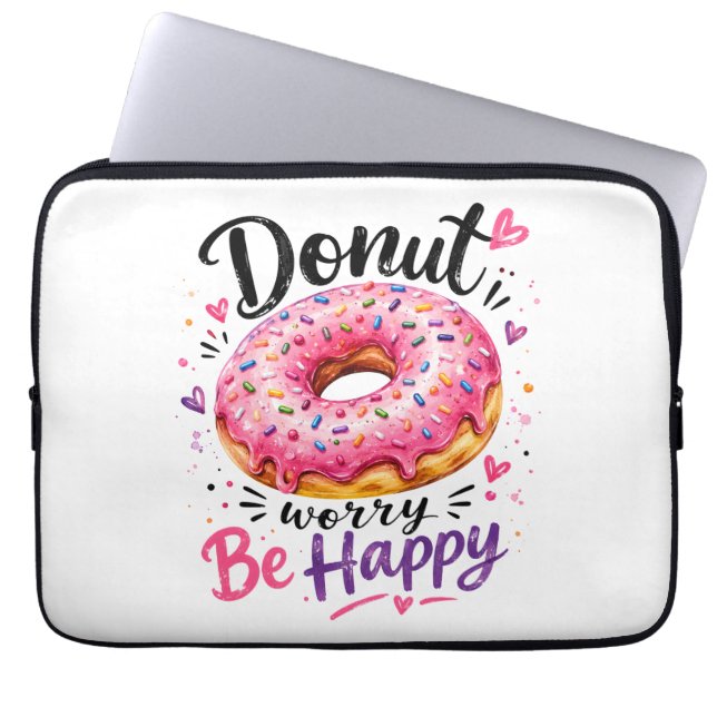 Capa Para Notebook Não se Preocupe Seja Feliz (Frente)