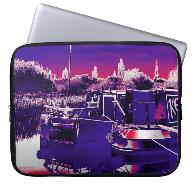 CAPA PARA NOTEBOOK NARROWBOATS CANAIS (Frente)