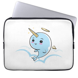 Capa Para Notebook Narwhal Angel Cutie