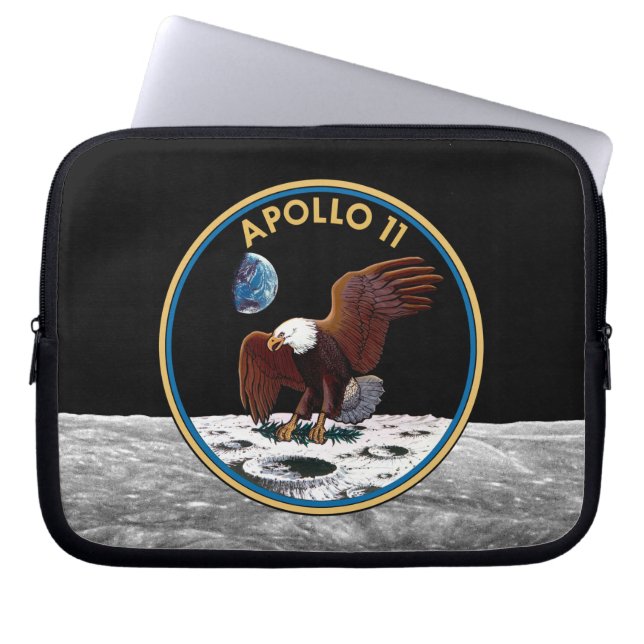 Capa Para Notebook NASA Apollo 11 Landing Landing Lunar Patch Insigni (Frente)