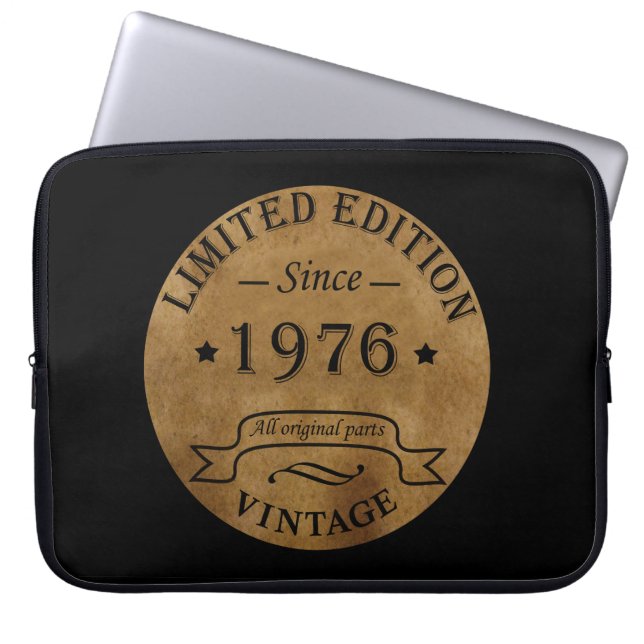 Capa Para Notebook Nascer de aniversário de 1976 (Frente)